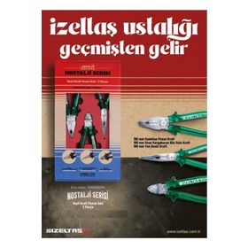 İzeltaş 13000005134 3 Parça Nostalji Serisi Kraft Pense Seti