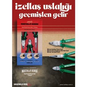 İzeltaş 13000005134 3 Parça Nostalji Serisi Kraft Pense Seti