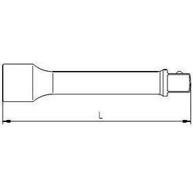 İzeltaş 1/4'' Ara Kol 100 mm Lokma