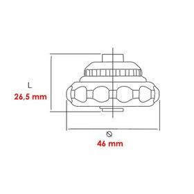 İzeltaş 1/4'' Cırcırlı Avuç İçi Manyetik Bits Tutucu
