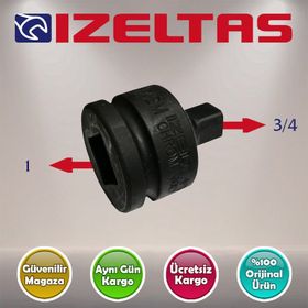 İzeltaş 1/4''FX3/8''M Adaptörü Lokma