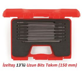 İzeltaş 150 mm 13'lü Uzun Bits Takım
