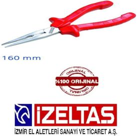 İzeltaş 160 mm Uzun Kargaburun Düz Uçlu