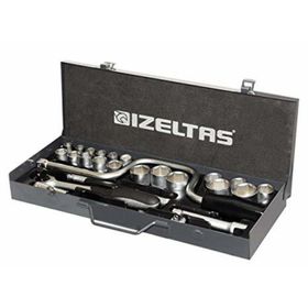 İzeltaş 18 mm 1/2" Altı Köşe Havalı Derin Lokma