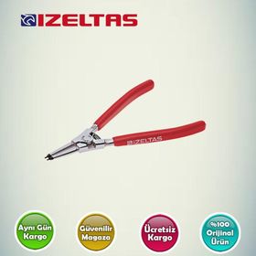 İzeltaş 180 mm Dış Segman Pensi Yaylı Düz
