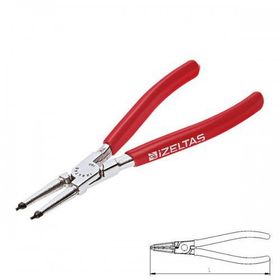 İzeltaş 180 Mm Yaysız Düz İç Segman Pensi