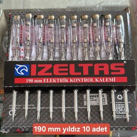 İzeltaş 190 mm 10 Adet Yıldız Uçlu Kontrol Kalemi