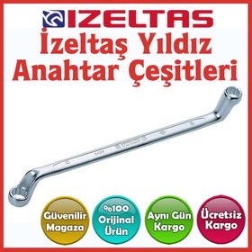 İzeltaş 21X23 mm Yıldız İki Ağız Anahtar
