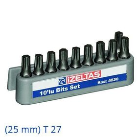 İzeltaş 25 mm T27 Torx Bits Uç