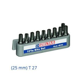 İzeltaş 25 mm T27 Torx Bits Uç