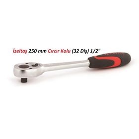 İzeltaş 250 mm 1/2" 32 Diş Cırcır Kolu