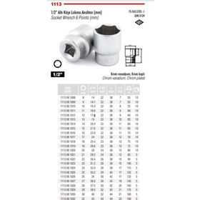 İzeltaş 26 mm 1/2 Altı Köşeli Lokma Anahtar