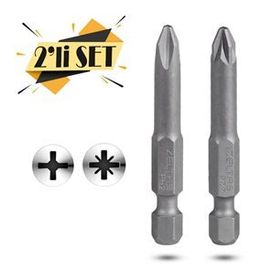 İzeltaş 2'li Yıldız Bits Uç Ph2 - Pz2 50 mm Matkap Ucu Seti