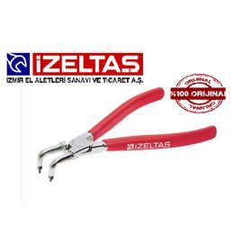 İzeltaş 3331 170 mm Yaysız Eğri İç Segman Pensi