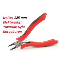Izeltaş 3552 125 mm Elektronikçi Uzun Yuvarlak Uçlu Kargaburun