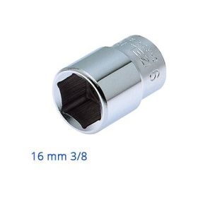 İzeltaş 3/8'' 16 mm Altı Köşe Anahtar Lokma