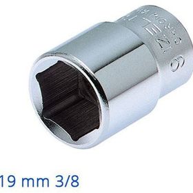 İzeltaş 3/8'' 19 mm Altı Köşe Anahtar Lokma