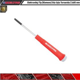 İzeltaş 3x80 Elektronikçi Düz Uçlu Klemens Tornavida