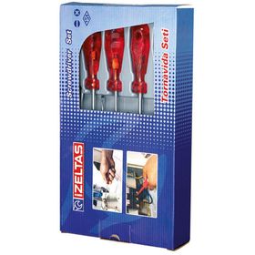 İzeltaş 4120 6 Parça Kraft Serisi Yıldız Uçlu Tornavida Seti