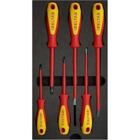 İzeltaş 4140 00 9106 1000 V İzoleli Elektrikçi 6 Parça Tornavida Seti