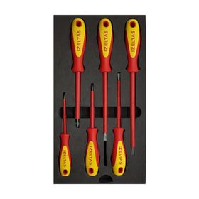 İzeltaş 4140 1000V İzoleli Elektrikçi Düz Tornavida