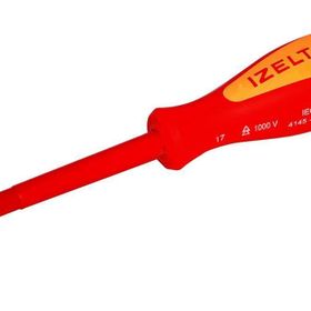 İzeltaş 4145184580 4.5x80 1000 V Elektrikçi İzoleli Yıldız Tornavida