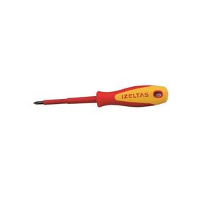 İzeltaş 4145184580 4.5x80 1000 V Elektrikçi İzoleli Yıldız Tornavida