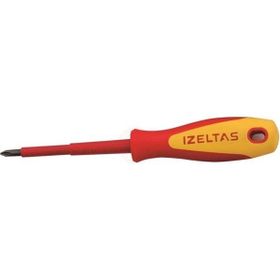 İzeltaş 4145184580 4.5x80 1000 V Elektrikçi İzoleli Yıldız Tornavida