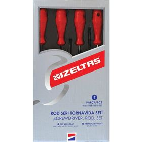 İzeltaş 4300 Rod Seri 7 Parça Tornavida Seti