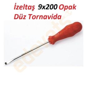 İzeltaş 4300179200 9x200 Opak Düz Tornavida