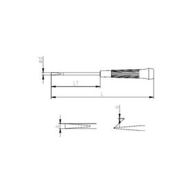 İzeltaş 4500172560 Elektronikçi Tip Klemens Düz Uçlu Tornavida