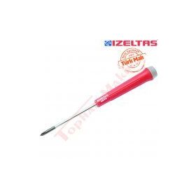 İzeltaş 4520180360 Elektronikçi Tip Klemens Yıldız Uçlu Tornavida