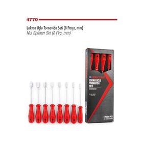 İzeltaş 4770008108 Lokma Uçlu 8'li Tornavida Seti