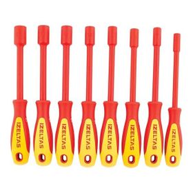 İzeltaş 4773008108 1000 V Süngüsü İzoleli Lokma Uçlu 8 Parça Tornavida Takımı