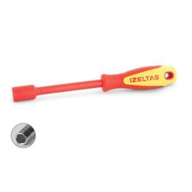İzeltaş 4773190070 1000 V 7 mm Süngüsü İzoleli Lokma Uçlu Tornavida