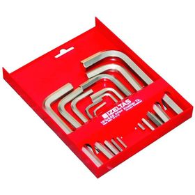 İzeltaş 4901003110 Krom Sae 10'lu Allen Anahtarlar