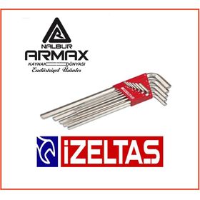İzeltaş 4903003110 10'lu Uzun Allen Takım Anahtar
