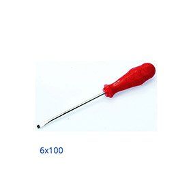 İzeltaş 6 X 100 mm Rod Düz Tornavida