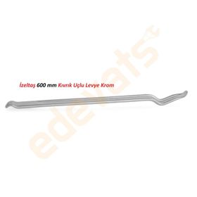 İzeltaş 600 mm Krom Kıvrık Uçlu Levye