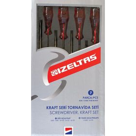 İzeltaş 7 Adet Kraft Seri Tornavida Seti