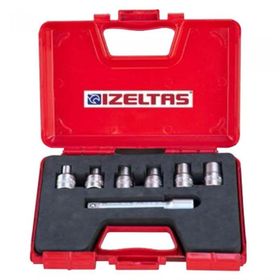 İzeltaş 7'li 1/2" Star Torx Lokma Takımı