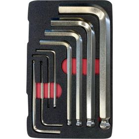 İzeltaş 8 Parça mm 4905 00 7108 Yuvarlak Başlı Allen Anahtar Takımı
