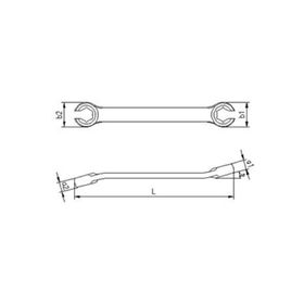 İzeltaş 8 x 10 mm Krom Kaplı Rekor Anahtar