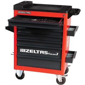 İzeltaş 8242008142 8 Çekmeceli Garaj Kırmızı Mobil Takım Dolabı