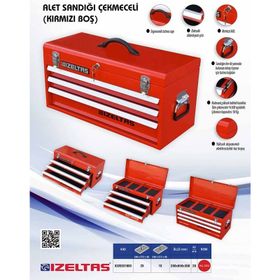 İzeltaş 8320331003 Çekmeceli Kırmızı Takım Alet Sandığı