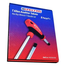 İzeltaş 8'li Elta T Tipi Allen Anahtar Takımı