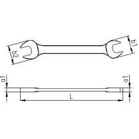 İzeltaş 8x10 mm İki Ağız Kısa Boy Anahtar