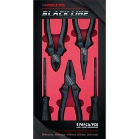 İzeltaş Black Line Pense Tornavida Seti 5 Parça Pense