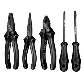 İzeltaş Black Line Pense Tornavida Seti 5 Parça Pense