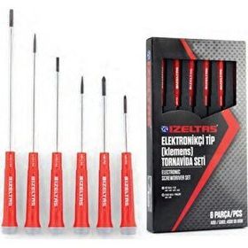 İzeltaş Elektrikçi Tip Klemens 6 Parça Tornavida Seti